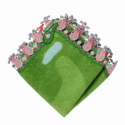 ＜近澤レース店＞シーズンタオルハンカチ ゴルフ（ピンク）