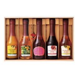 ＜OSUYA GINZA＞デザートビネガーセット250ml×5本 カーネーション付き【母の日ギフト】