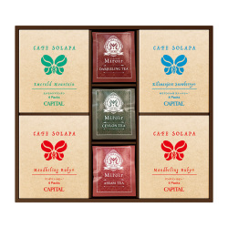 ＜カフェ ソラパ＆ミロワール＞ドリップコーヒー・ティーバッグセット（28SOM30N）