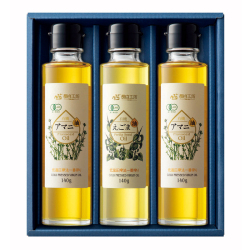 ＜長白工坊＞有機アマニ油えごま油ギフトセット（◆38AE140Z）