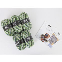 ＜KFS＞シャーフパーテぽっちゃり君で編むセーター＆カーディガンキット 森