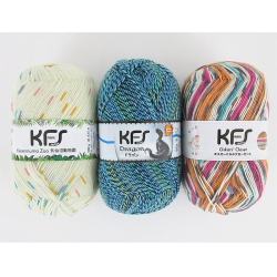 ＜KFS＞Opal毛糸4本撚りイベントカラー3玉セット おかいもの