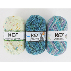 ＜KFS＞Opal毛糸4本撚りイベントカラー3玉セット 雨ふりさんぽ