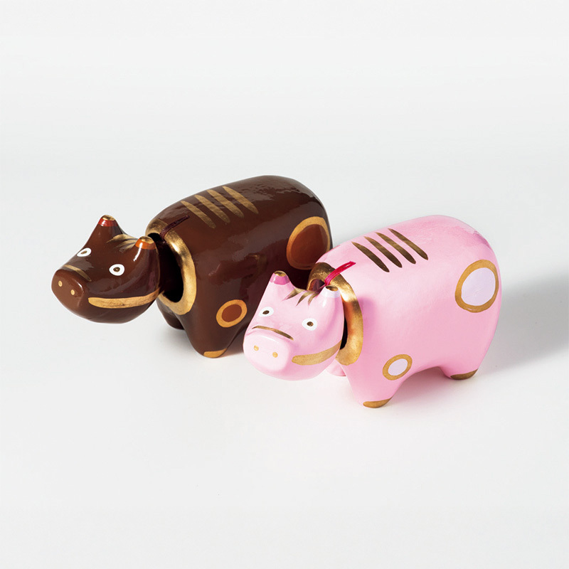 野沢民芸＞チョコべこ（ピンク） - MATSUYA 松屋オンラインストア