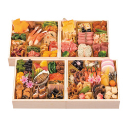 ＜京料理 味ま野＞和洋中四段重 