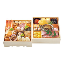 ＜人形町 今半＞おせち重詰二段重【店頭受取】