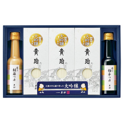 ＜甚助＞小豆島素麺「大吟穣 貴珀」・香りつゆ詰合せ（30PMT）