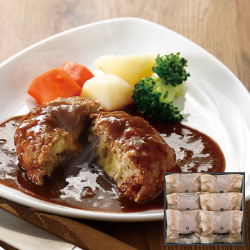 ＜ホテルオークラ＞やまと豚と国産牛のチーズインハンバーグ