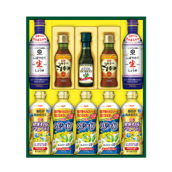 ＜日清＞バラエティオイル＆キッコーマン しぼりたて生しょうゆ
