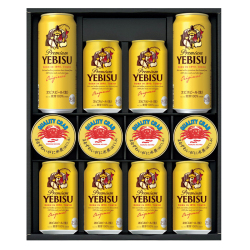 ヱビスビール・かに缶詰詰合せ