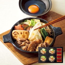 ＜浅草今半＞黒毛和牛すき焼個鍋セット（電子レンジ対応）