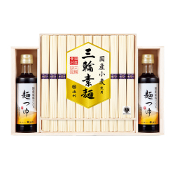 ＜池利＞日本の素材を使った三輪素麺・麺つゆ詰合せ