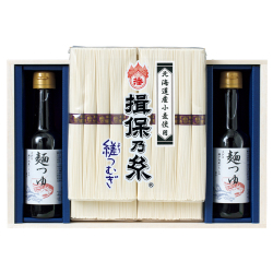 ＜揖保乃糸＞手延素麺「縒つむぎ」・麺つゆ詰合せ