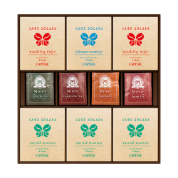 ＜カフェ ソラパ＆ミロワール＞ドリップコーヒー・ティーバッグセット（28SOM50N）
