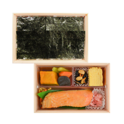 ＜築地魚弁＞海苔弁当（ハラミ白醤油焼）