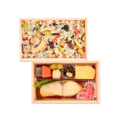 ＜築地魚弁＞季節の炊込みご飯と銀ひらす塩糀焼弁当
