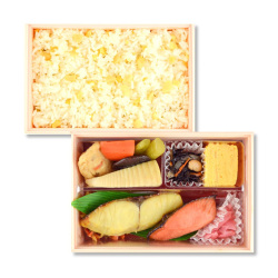 ＜築地魚弁＞秋鮭醤油こうじ焼と銀ひらす西京焼弁当