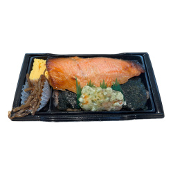 ＜銀座十石＞明太海苔2段弁当　銀さけ熟成味噌漬け