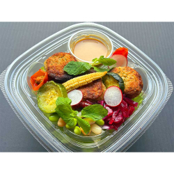 ＜サラダデリマルゴ＞ファラフェルと4種豆のベジデリ　Lサイズ