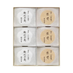 ＜とらや＞【弔事用詰合せ】最中6個入（白茶）【店頭受取】